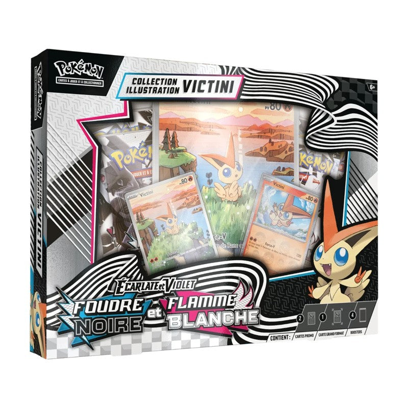 Coffret Collection Illustration Victini Foudre Noire Flamme Blanche