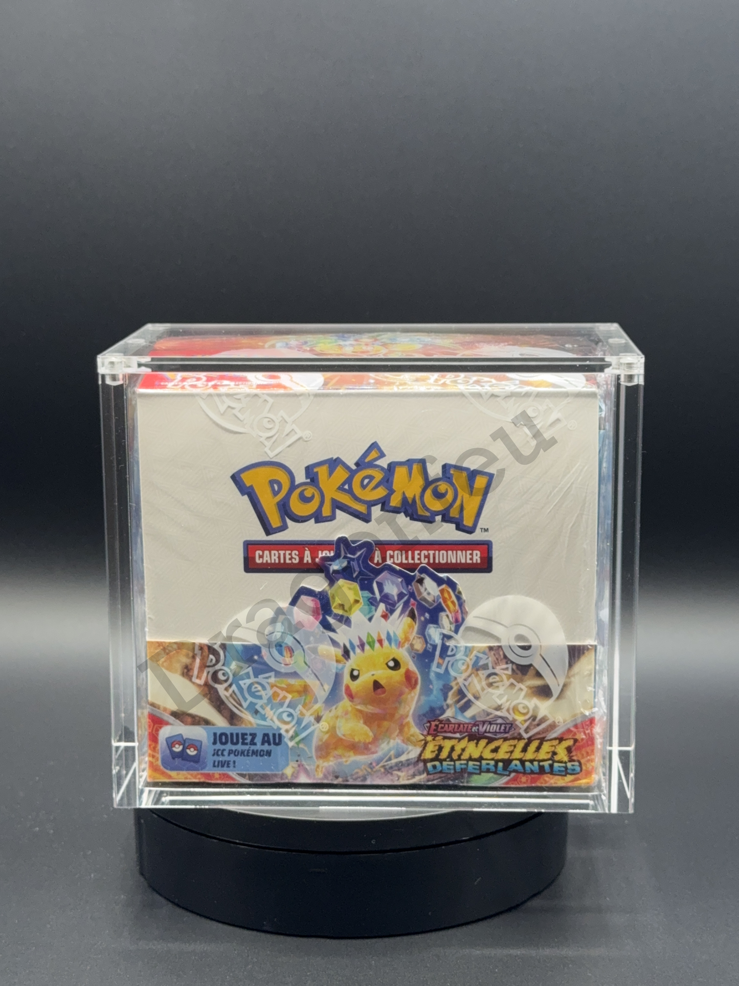 Protection Acrylique Draco Shield pour Display 36 boosters Pokémon