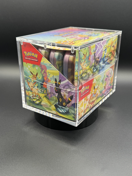 Protection acrylique Display 8 Mini Tin Pokémon