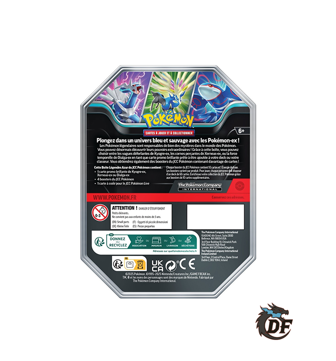 Pokébox Légendes Azur Modèle Aléatoire - Kyogre ex /Dialga ex / Xerneas ex