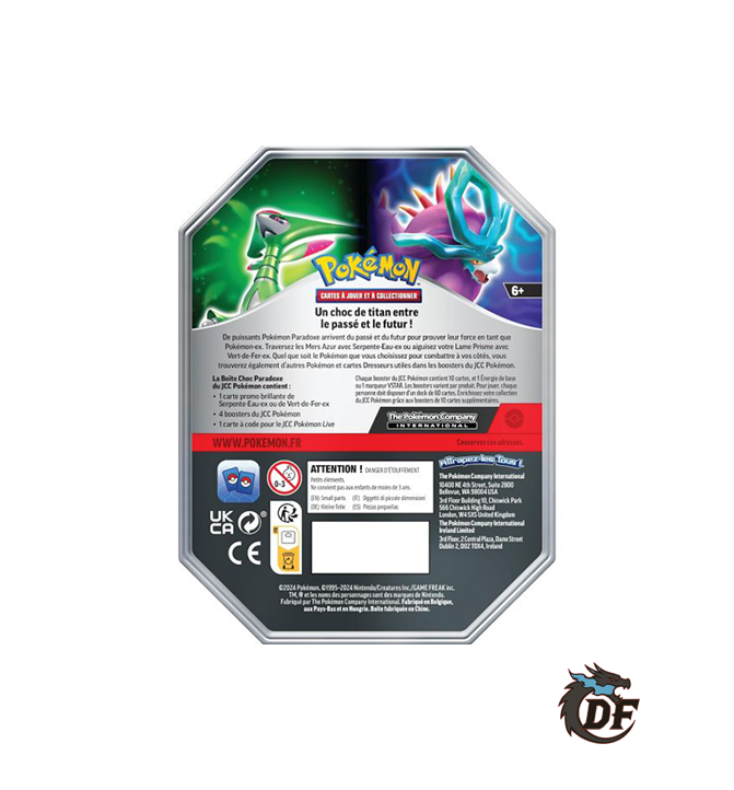 Pokébox Choc Paradoxe Modèle Aléatoire - Serpente-Eau ex /Vert-de-Fer ex