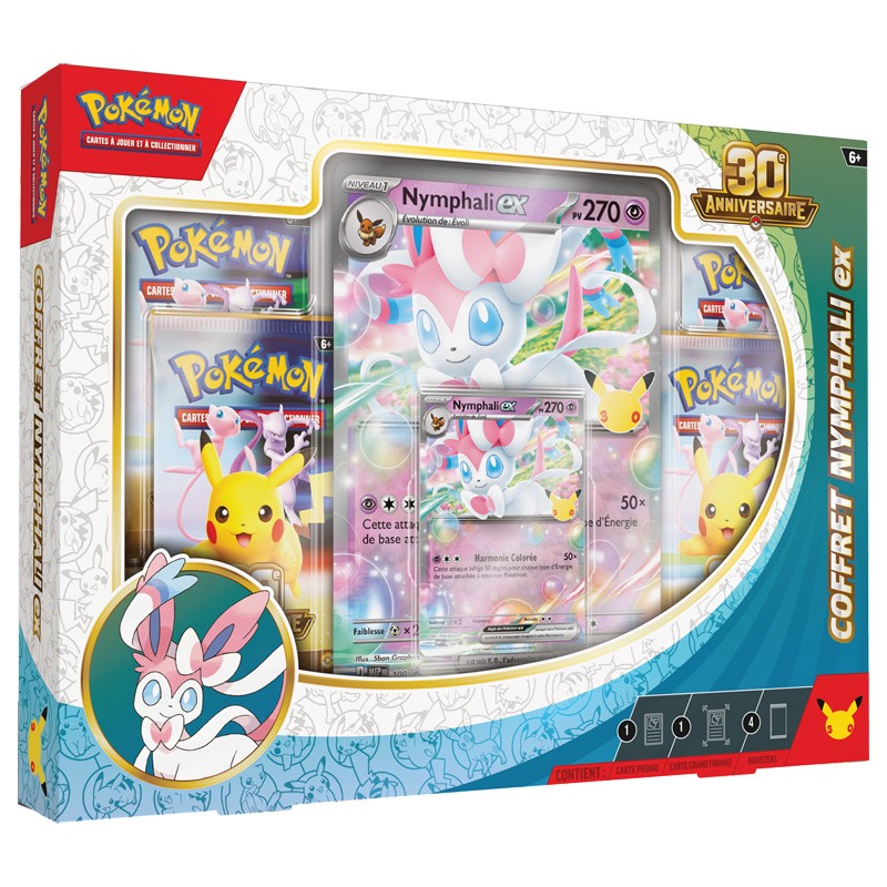 Pokébox Pokémon 30e Anniversaire – Amphinobi-ex ou Nymphali-ex – VF