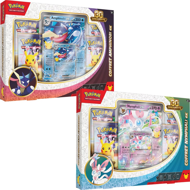 Pokébox Pokémon 30e Anniversaire – Amphinobi-ex ou Nymphali-ex – VF