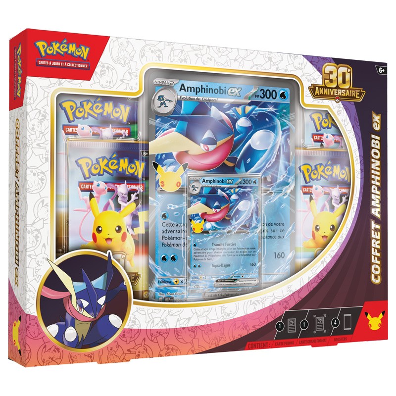 Pokébox Pokémon 30e Anniversaire – Amphinobi-ex ou Nymphali-ex – VF