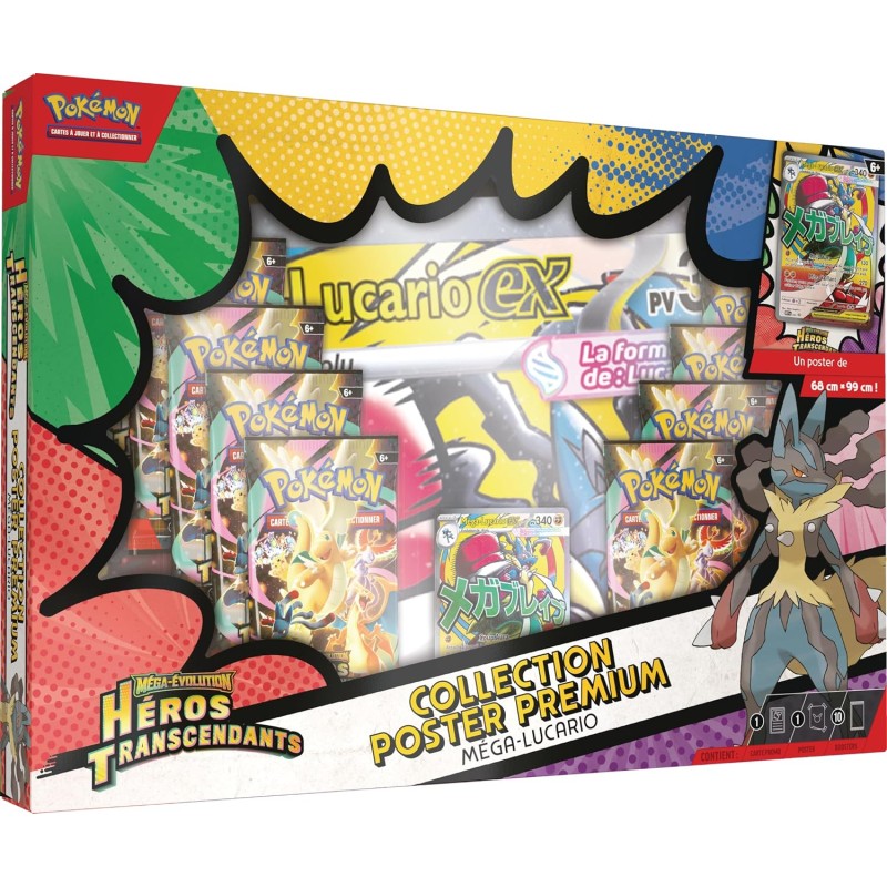 Coffret Poster Premium Méga-Lucario & Méga-Gardevoir ME2.5