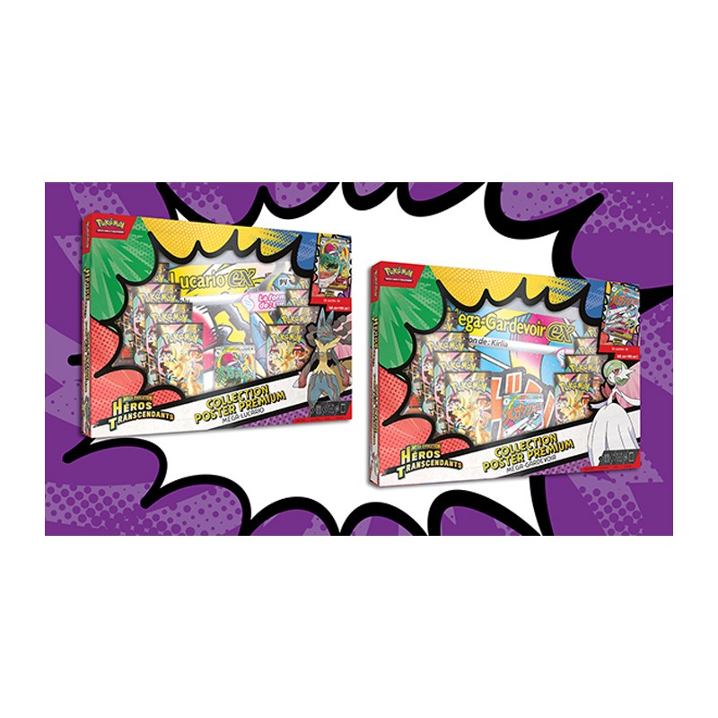 Coffret Poster Premium Méga-Lucario & Méga-Gardevoir ME2.5