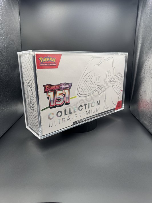 Protection Ultra Premium Mew 151 Pokémon - Boîte Acrylique Draco Shield