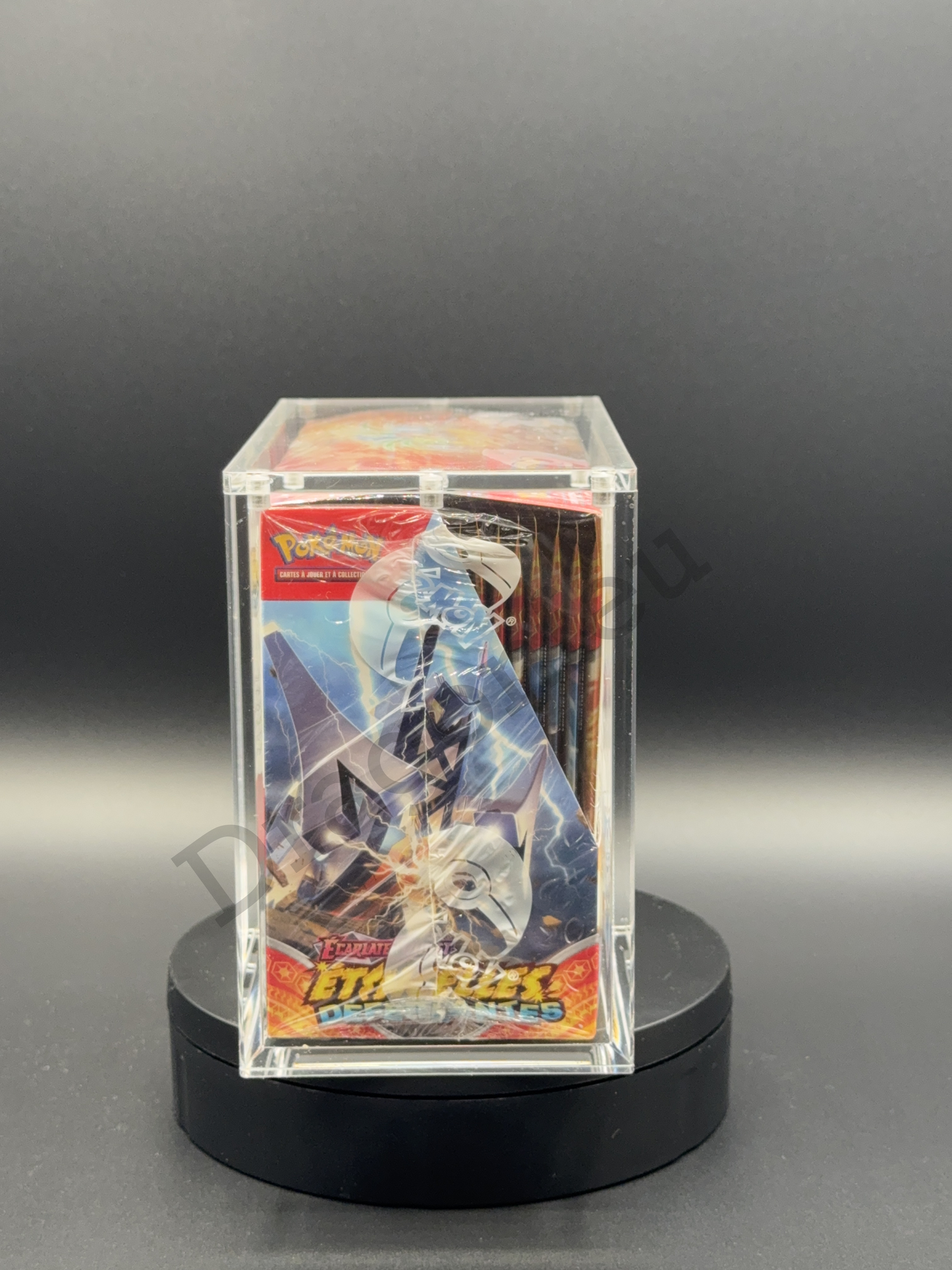 Protection Acrylique Draco Shield pour Display 36 boosters Pokémon